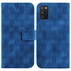 For Samsung Galaxy A41 Double 8-shaped Embossed Leather Phone Case(Blue) For Samsung Galaxy A41 Double 8-shaped Embossed Leather Phone Case(Blue)