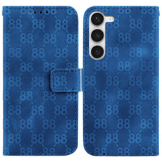 For Samsung Galaxy A14 5G Double 8-shaped Embossed Leather Phone Case(Blue)