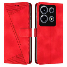 For Infinix Note 30 VIP Dream Triangle Leather Phone Case with Lanyard(Red)
