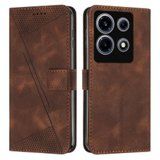 For Infinix Note 30 VIP Dream Triangle Leather Phone Case with Lanyard(Brown)