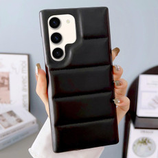 For Samsung Galaxy S22+ 5G Down Jacket Airbag Shockproof Phone Case(Black)