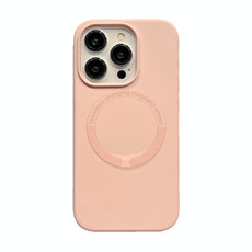 For iPhone 15 Pro Max Magsafe Magnetic Silicone Phone Case(Pink)