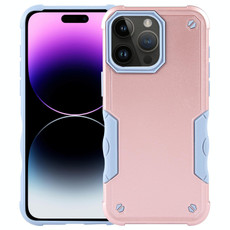 For iPhone 15 Pro Non-slip Shockproof Armor Phone Case(Rose Gold)