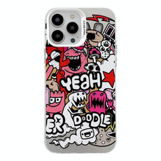 For iPhone 13 Pro Max Electroplated Silver Series PC Protective Phone Case(Cartoon) For iPhone 13 Pro Max Electroplated Silver Series PC Protective Phone Case(Cartoon)
