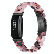 For Fitbit Inspire 3 Oval Resin Replacement Watch Band(Tortoise Flower) For Fitbit Inspire 3 Oval Resin Replacement Watch Band(Tortoise Flower)