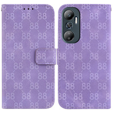 For Infinix Hot 20 Double 8-shaped Embossed Leather Phone Case(Purple) For Infinix Hot 20 Double 8-shaped Embossed Leather Phone Case(Purple)