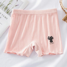 Girls Boxer Brief Safety Pants Modal Summer Shorts, Size: 140(Pink)