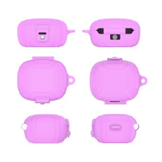 For EarFun Air Pro 3 Silicone Earphone Dustproof Storage Case(Light Purple)