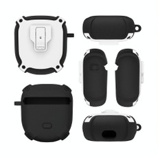 For Bose QuietComfort Earbuds Big Shark 2 Generation Split Protective Case(White)