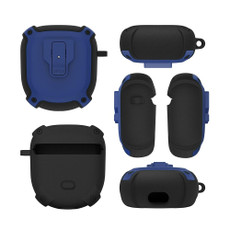 For Bose QuietComfort Earbuds Big Shark 2 Generation Split Protective Case(Blue)