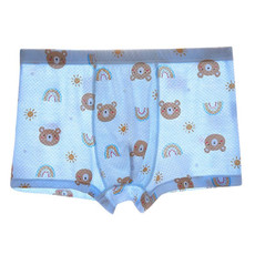 Boys Boxer Briefs Modal Summer Thin Short Pants, Size: XXXXL(Blue Bears) Boys Boxer Briefs Modal Summer Thin Short Pants, Size: XXXXL(Blue Bears)