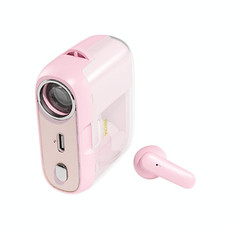 WK S28 Projection TWS Wireless Bluetooth Earphone(Pink)