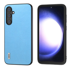 For Samsung Galaxy S23 FE 5G ABEEL Arashi Texture PU Phone Case(Sky Blue)