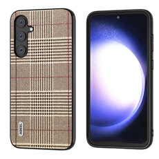 For Samsung Galaxy S23 FE 5G ABEEL Glitter Shockproof Phone Case(Houndstooth)
