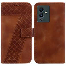 For Infinix Note 12 Pro 5G/Note 12 5G 7-shaped Embossed Leather Phone Case(Brown)