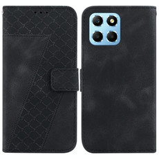 For Honor X8 5G 7-shaped Embossed Leather Phone Case(Black) For Honor X8 5G 7-shaped Embossed Leather Phone Case(Black)