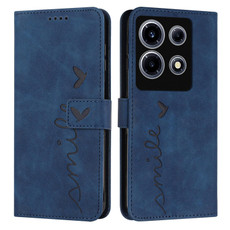 For Infinix Note 30 VIP Skin Feel Heart Pattern Leather Phone Case(Blue) For Infinix Note 30 VIP Skin Feel Heart Pattern Leather Phone Case(Blue)