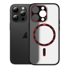 For iPhone 13 Pro Dial Plate Magsafe Phone Case(Red)