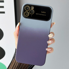 For iPhone 11 Pro Max Gradient PC + TPU Shockproof Phone Case(Light Blue Purple)