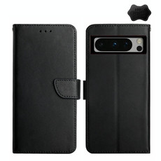For Google Pixel 8 Pro HT02 Genuine Leather Fingerprint-proof Flip Phone Case(Black) For Google Pixel 8 Pro HT02 Genuine Leather Fingerprint-proof Flip Phone Case(Black)