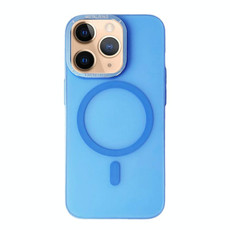 For iPhone 11 Pro Frosted PC MagSafe TPU Phone Case(Blue)