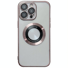 For iPhone 14 Pro Max Magsafe Electroplating TPU Phone Case(Rose)