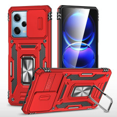 For Xiaomi Redmi Note 12 Pro 5G Global Armor PC + TPU Camera Shield Phone Case(Red)