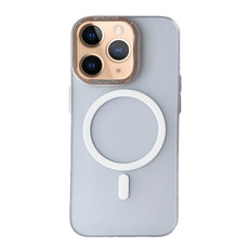 For iPhone 11 Pro Frosted PC MagSafe TPU Phone Case(White)