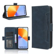 For Infinix Note 30 5G Skin Feel Calf Texture Card Slots Leather Phone Case(Blue) For Infinix Note 30 5G Skin Feel Calf Texture Card Slots Leather Phone Case(Blue)