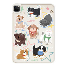 For iPad Pro 11 2022 / 2021 / 2020 Painted Acrylic Tablet Case(Star Puppy)