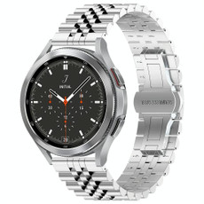 For Huawei Watch 4 / 4 Pro Five Bead Stainless Steel Watch Band(Silver) For Huawei Watch 4 / 4 Pro Five Bead Stainless Steel Watch Band(Silver)