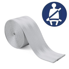 Car Modified Polyester Seat Belt Harness Racing Safety Seat Belt, Length: 3.6m (Silver)