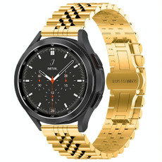For Huawei Watch 4 / 4 Pro Five Bead Stainless Steel Watch Band(Gold) For Huawei Watch 4 / 4 Pro Five Bead Stainless Steel Watch Band(Gold)
