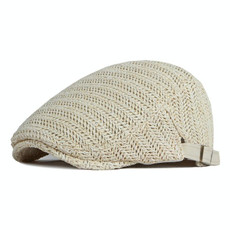 Outdoor Breathable Mesh Beret Painter Hat(Beige)