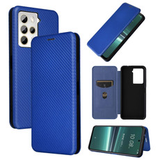 For HTC U23 Pro Carbon Fiber Texture Flip Leather Phone Case(Blue) For HTC U23 Pro Carbon Fiber Texture Flip Leather Phone Case(Blue)