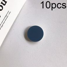 10pcs Solid Color Airbag Phone Holder Lazy Telescopic Ring Holder(Sea Blue)