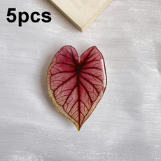 5pcs Alien Acali Simulation Leaf Airbag Support Desktop Can Retractable Back Paste Dripping Phone Bracket(Horchoe 13)
