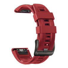 For Garmin Fenix 7 Pro 51mm Sport Pure Color Silicone Watch Band(Red) For Garmin Fenix 7 Pro 51mm Sport Pure Color Silicone Watch Band(Red)