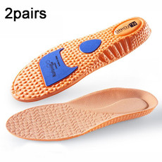 2pairs Boost Sports Insole Increased Shock Absorption Deodorant Super Soft Bottom Insole Gold 1.5cm(43-44)