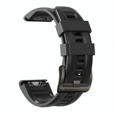 For Garmin Fenix 7 Pro 51mm Sport Pure Color Silicone Watch Band(Black) For Garmin Fenix 7 Pro 51mm Sport Pure Color Silicone Watch Band(Black)