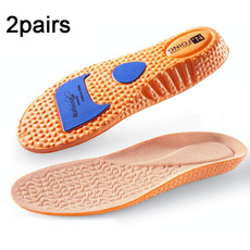 2pairs Boost Sports Insole Increased Shock Absorption Deodorant Super Soft Bottom Insole Gold 2.5cm(35-36)