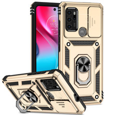 For Motorola Moto G60s Sliding Camshield Holder Phone Case(Gold) For Motorola Moto G60s Sliding Camshield Holder Phone Case(Gold)