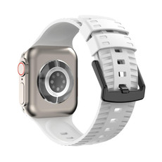 Tire Texture Silicone Watch Band For Apple Watch 6 40mm(White) Tire Texture Silicone Watch Band For Apple Watch 6 40mm(White)