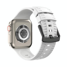 Tire Texture Silicone Watch Band For Apple Watch SE 40mm(White)