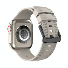 Tire Texture Silicone Watch Band For Apple Watch 5 40mm(Starlight)