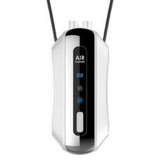 Portable Negative Ion Air Purifier Home Hanging Neck Purifier, Style: Rope Style (White)