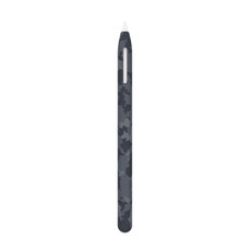 For Apple Pencil 2 LOVE MEI Camouflage Silicone Protective Pen Case(Grey)