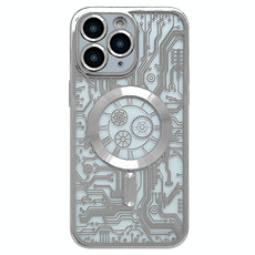 For iPhone 11 Pro Electroplated Circuit Board Pattern MagSafe Phone Case(Silver) For iPhone 11 Pro Electroplated Circuit Board Pattern MagSafe Phone Case(Silver)