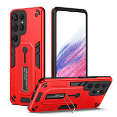 For Samsung Galaxy S23 Ultra 5G Variety Brave Armor Finger Loop Holder Phone Case(Red) For Samsung Galaxy S23 Ultra 5G Variety Brave Armor Finger Loop Holder Phone Case(Red)