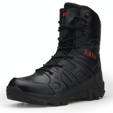 Mens Hiking Boots Comfortable Outdoor Sports Shoes Safety Work Shoes, Size: 40(Black)